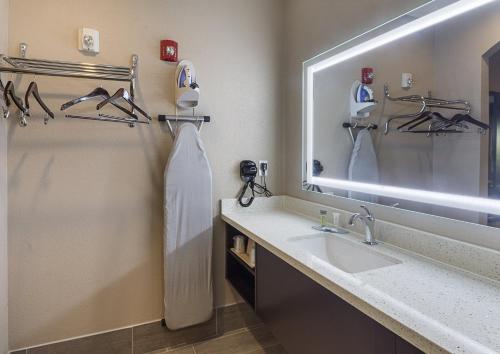 Phòng tắm tại Econo Lodge Inn & Suites Houston NW-Cy-Fair