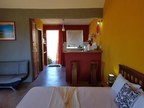 Letto o letti in una camera di Gite Patriko