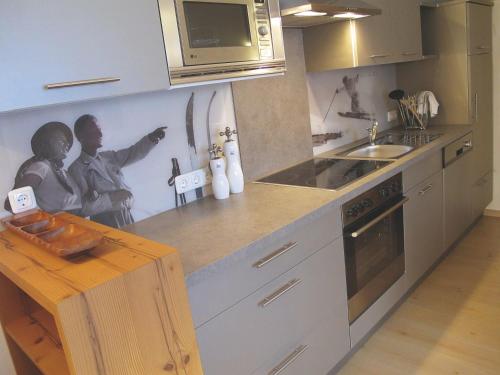 A cozinha ou cozinha compacta de Apartment Haus Schatz