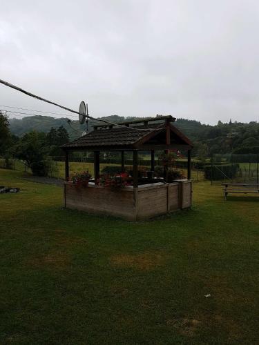 a gazebo in the middle of a field at Ardennes in Rendeux