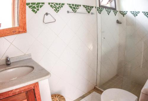 Ванная комната в Pousada Casa Cactus Praia da Tartaruga Búzios