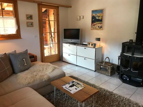 TV a/nebo společenská místnost v ubytování Penthouse Apartment - Sez Ner