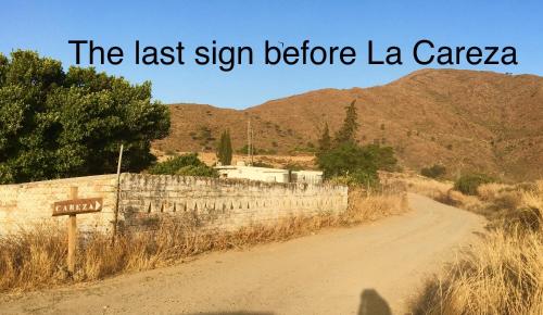 the last sign before la caeza on a dirt road at La Careza De Mijas - Adults Only in Mijas