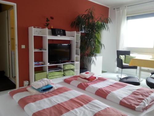 Voodi või voodid majutusasutuse Apartment Hagen Nähe TU Altstadt toas