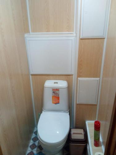 ズラトウーストにあるулица Урицкого, д.39の小さなバスルーム(白いトイレ付)が備わります。