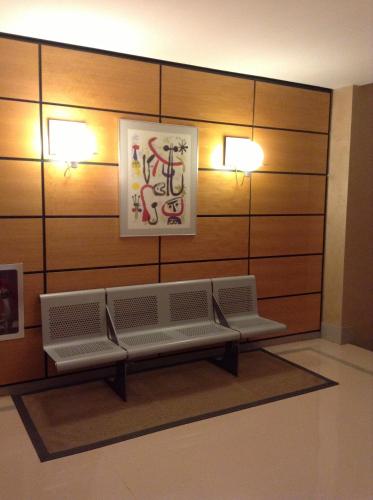 Χώρος καθιστικού στο Hotel Central
