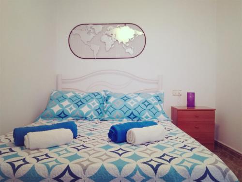 Posteľ alebo postele v izbe v ubytovaní Villa Los Llanos