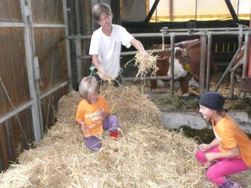 Kanak-kanak yang menginap di Ferienhof Jungkunz