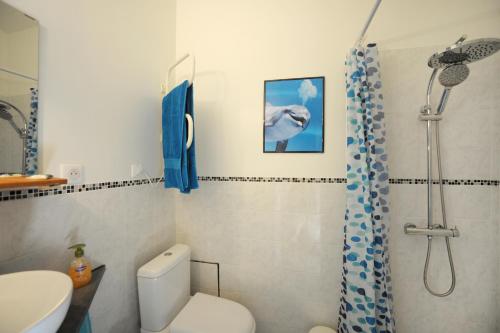 Koupelna v ubytování DORMIR A MONTAUBAN Logements Carreyrat Calme et Verdoyant