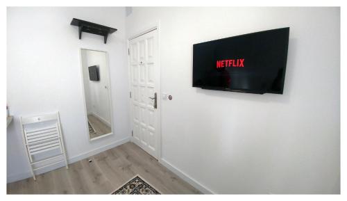 TV a/nebo společenská místnost v ubytování Casa Lagunera