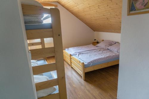 Postel nebo postele na pokoji v ubytování Holiday Villa Javornik