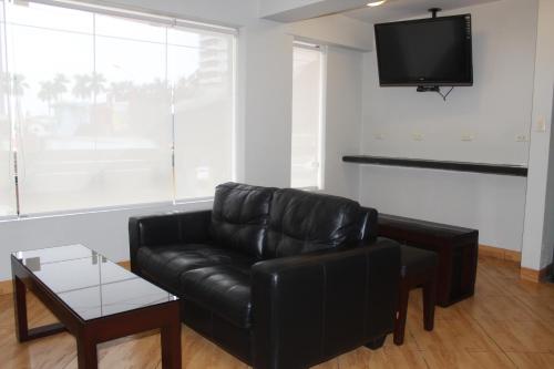 Un lugar para sentarse en Hostal Bond
