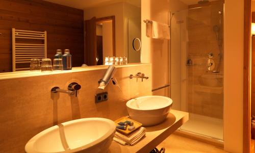 Koupelna v ubytování Chalet Hus Hörili