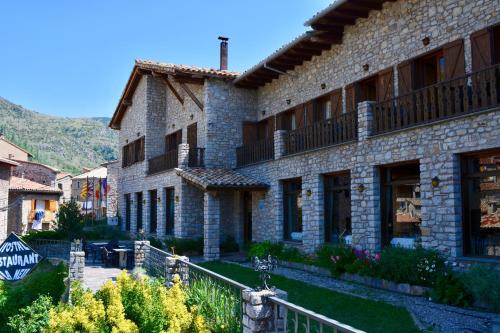 El edificio en el que está la posada