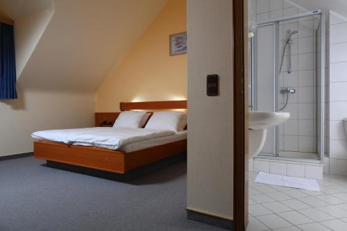 Koupelna v ubytování Hotel Sieweburen