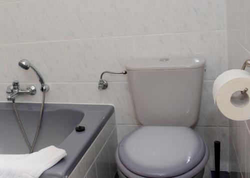 Bilik mandi di Ferienwohnung Reißmann