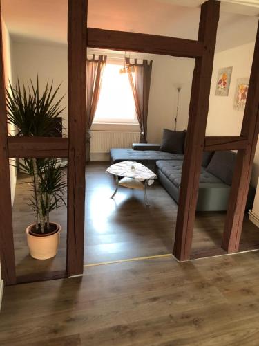 Ένα ή περισσότερα κρεβάτια σε δωμάτιο στο Apartments Stadtmauer