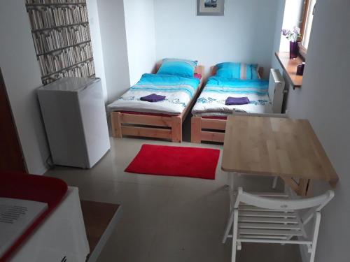 Apartament Tczew-duże pokoje!にあるベッド