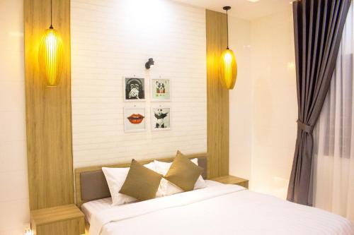 Ένα ή περισσότερα κρεβάτια σε δωμάτιο στο Max Hostel