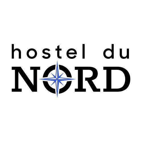 a logo for the hostel nard at Hostel du Nord in Duluth