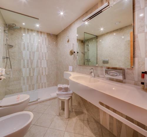 Koupelna v ubytování Best Western Hotel Adige