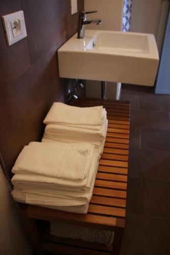 Koupelna v ubytování Delizioso Appartamento Centro Storico Lucca Comics