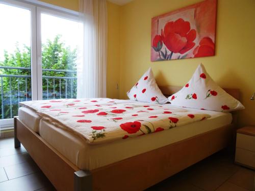 Postel nebo postele na pokoji v ubytování Ferienwohnungen Uhlemann - nur 15 Minuten bis in die Altstadt