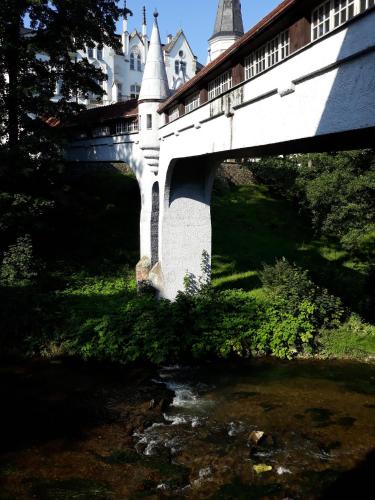 Jardí fora de Apartament pod Zakrytym Mostem