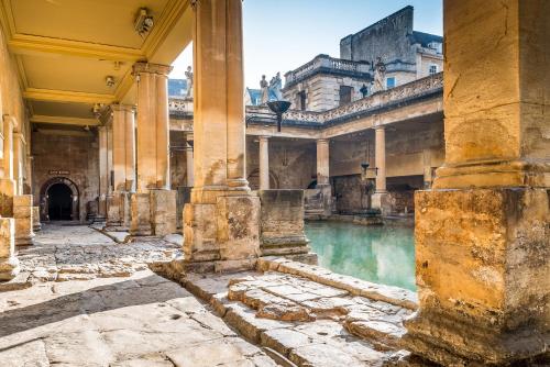 a view of a pool of water inside a building at Edgar Townhouse in Bath