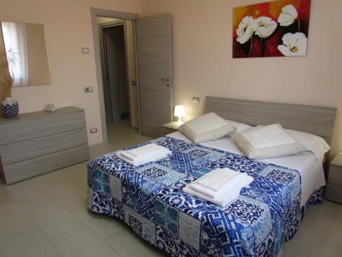 Ένα ή περισσότερα κρεβάτια σε δωμάτιο στο Valle apartments
