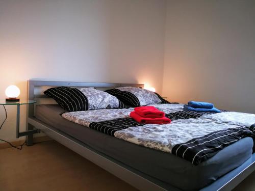 Katil atau katil-katil dalam bilik di Gäste- und Ferienwohnung Gläser Zwickau
