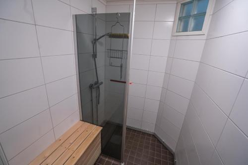 Et badeværelse på Foxtail Apartment
