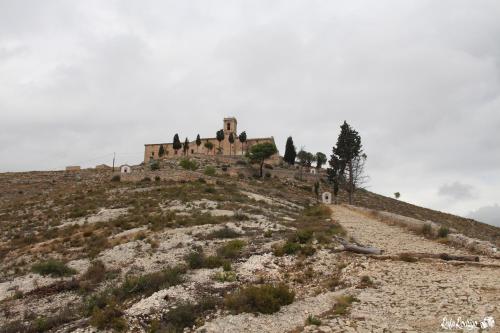 a castle on the top of a hill at Casa Rural Casa Gimeno in Bocairent