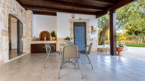 Patio nebo venkovní prostory v ubytování Trullo degli Augelli