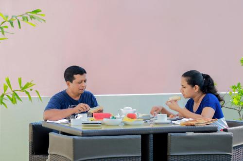 Khách lưu trú tại Blue Water Boutique Hotel