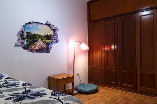 Krevet ili kreveti u jedinici u okviru objekta Typical Canarian apartment