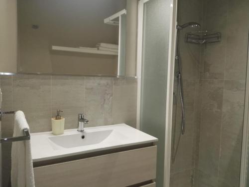 Et badeværelse på Appartamento Vittoria