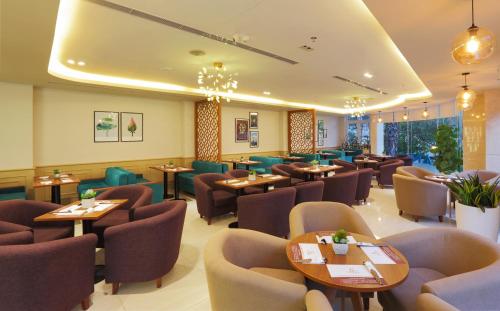 Χώρος καθιστικού στο Golda Hotel