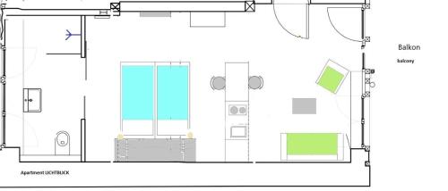 a floor plan of a house at 1463 Apartmenthaus in Karlsruhe