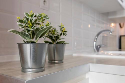 A kitchen or kitchenette at Flaring New Apartment next to Gran Via by Batuecas