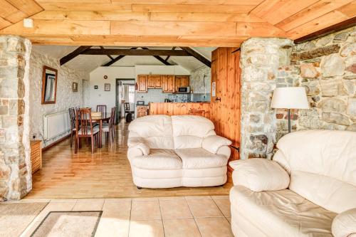 A seating area at Clyne Farm Centre