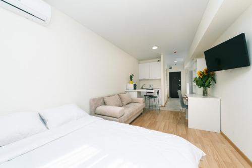 Η κουζίνα ή μικρή κουζίνα στο Inn Kiev