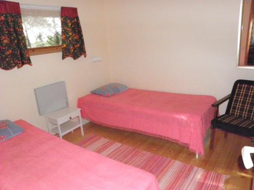 Un pat sau paturi într-o cameră la Söderö Stugby