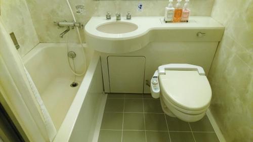 Ένα μπάνιο στο Hotel Crown Hills Kushiro