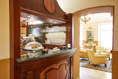 Ruang duduk di Liberty Hotel