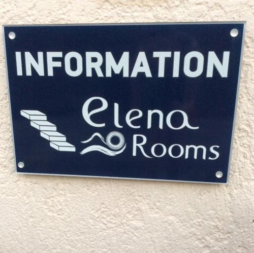 Elena Roomsに飾ってある許可証、賞状、看板またはその他の書類