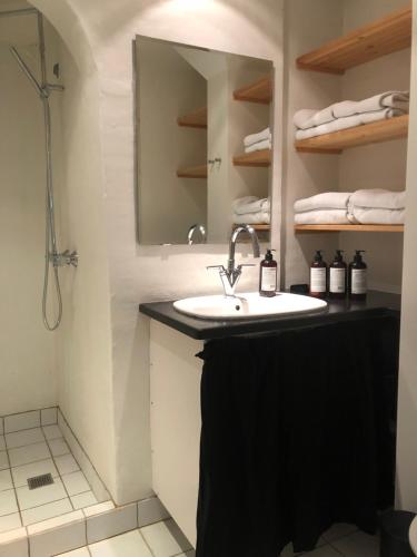 
A bathroom at K10 Apartments
