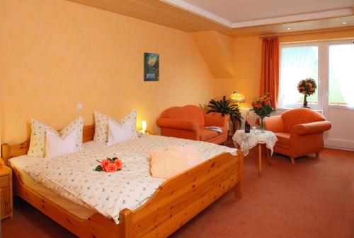 Ένα ή περισσότερα κρεβάτια σε δωμάτιο στο Akzent Hotel Kaltenbach