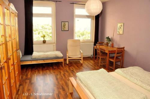 Postel nebo postele na pokoji v ubytování Haus Ludwig