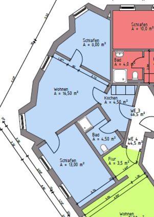 Apartments in der Jahnallee 20 Waldplatzpalaisの見取り図または間取り図